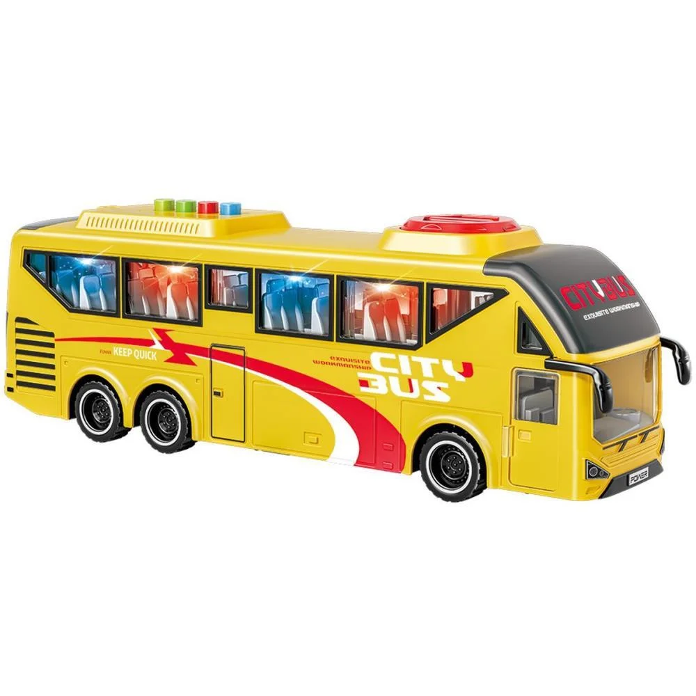 CARRINHO BUS TRAVEL DRIVER AMARELO CARDOSO TOYS (UNIDADE)