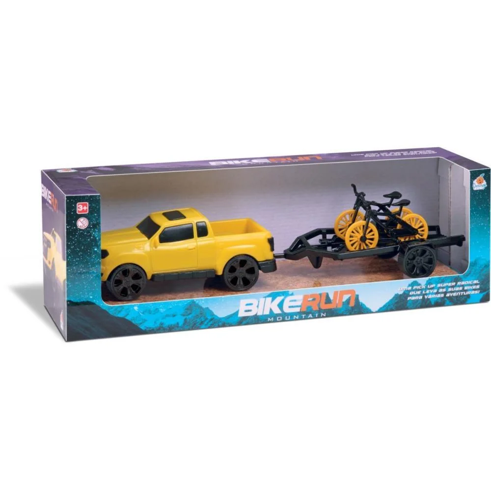CARRINHO BIKE RUN MOUNTAIN CORES SORT. ORANGE TOYS (UNIDADE)