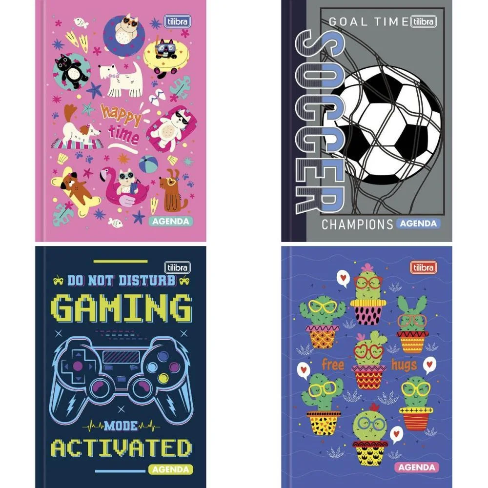 AGENDA PERMANENTE D+ CD COST 96FLS 105X148MM TILIBRA (PCT.C/10)