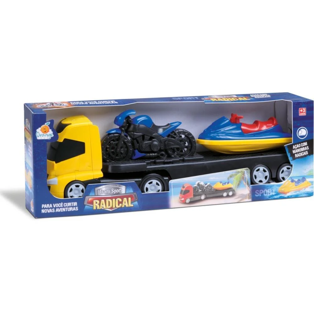CAMINHAO TRANS SPORT RADICAL SORTIDAS ORANGE TOYS (UNIDADE)