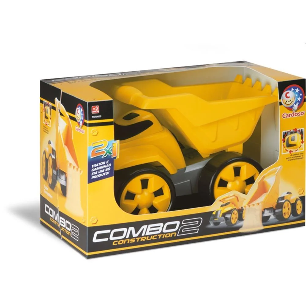 CAMINHAO COMBO 2 CONSTRUCTION CARDOSO TOYS (UNIDADE)