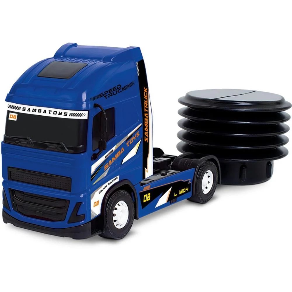 CAMINHAO TRUCK LANCADOR SUPER FAST (S) SAMBA TOYS (UNIDADE)