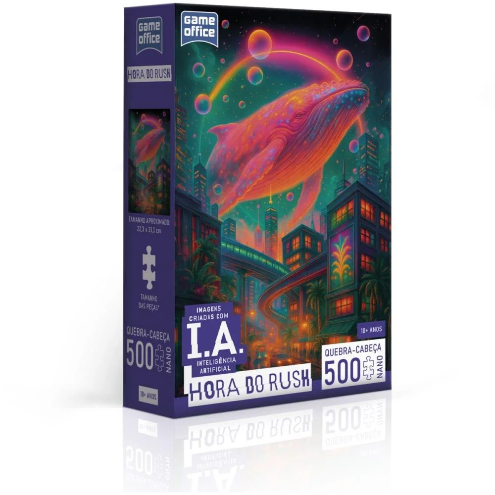 QUEBRA-CABECA CARTONADO HORA DO RUSH 500PCS NANO TOYSTER (UNIDADE)