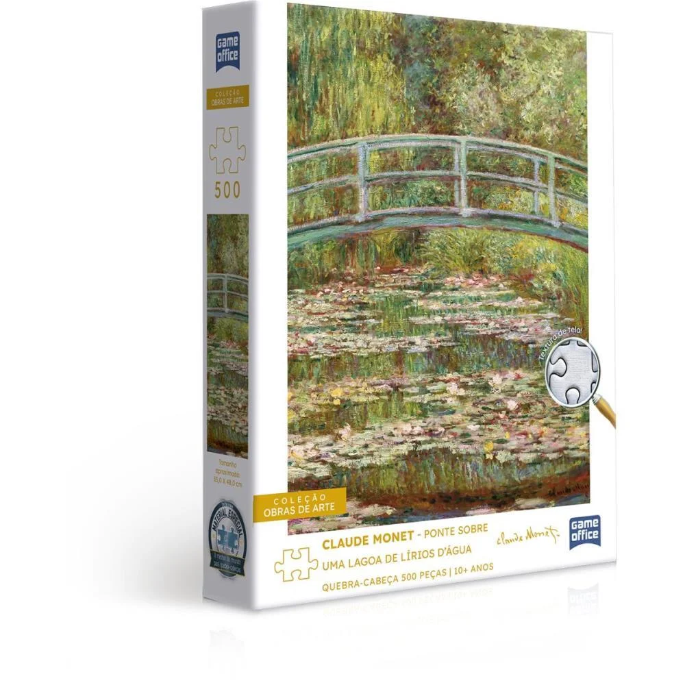 QUEBRA-CABECA CARTONADO MONET 500PCS PONTE SOBRE LAGOA TOYSTER (UNIDADE)