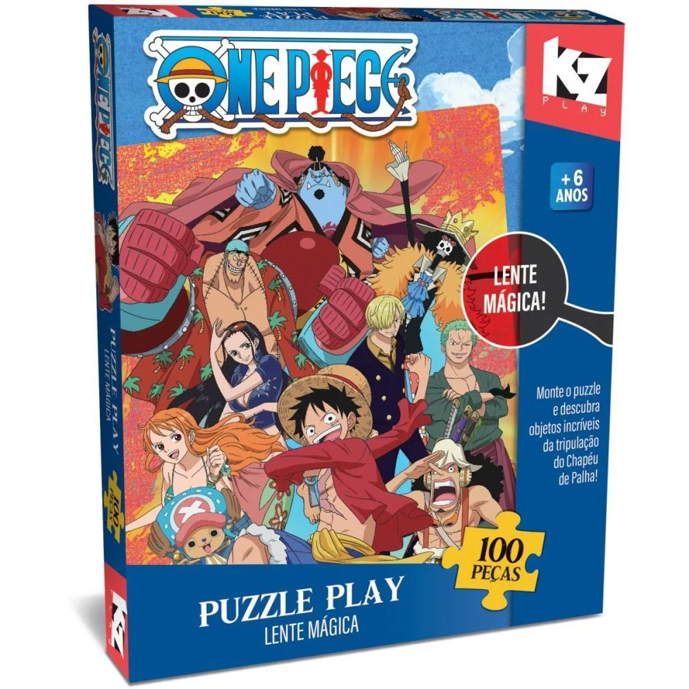 QUEBRA-CABECA CARTONADO ONE PIECE PUZZLE PLAY 100PECAS ELKA (UNIDADE)