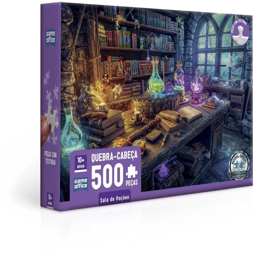 QUEBRA-CABECA CARTONADO SALA DAS POCOES 500 PECAS TOYSTER (UNIDADE)