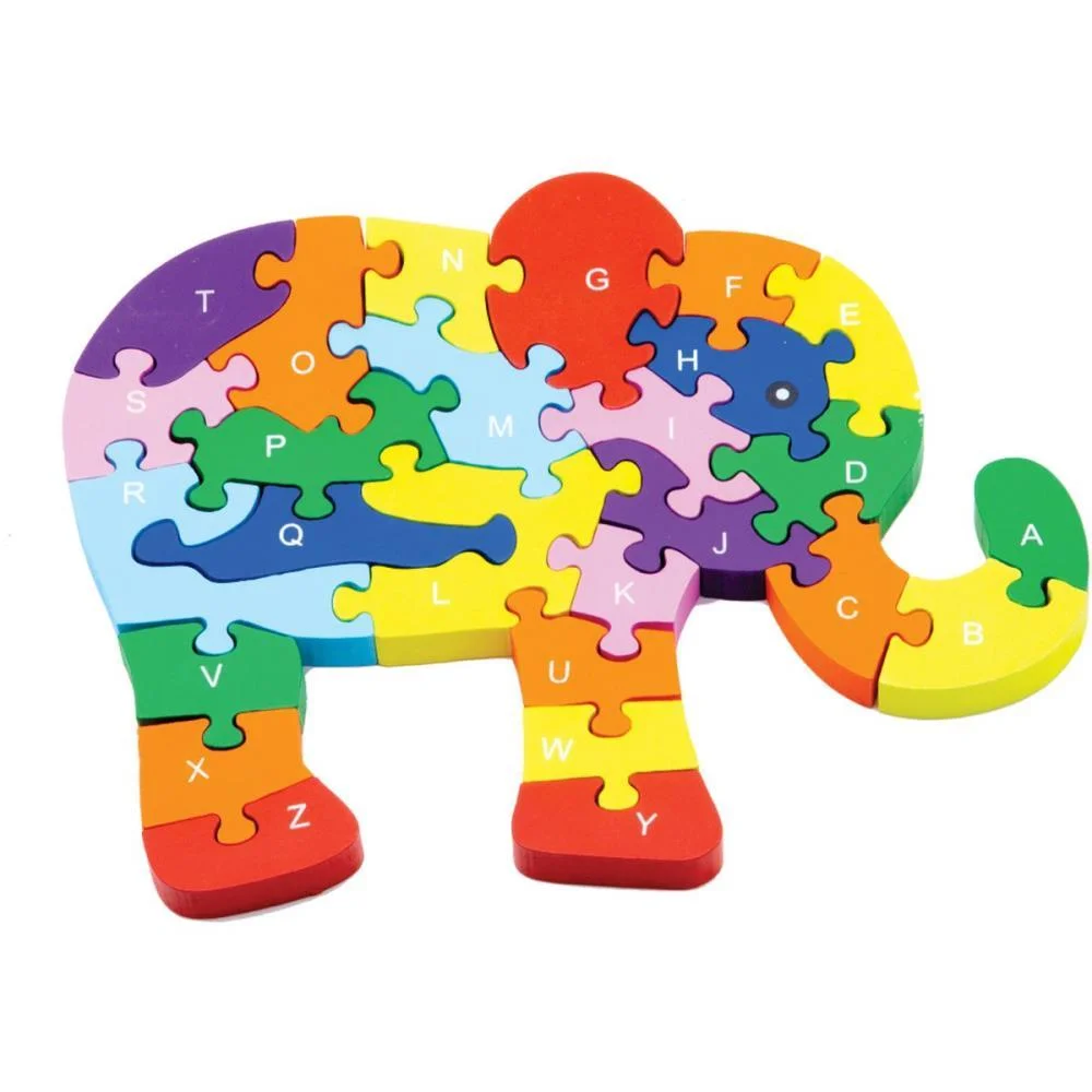 QUEBRA-CABECA MADEIRA ELEFANTE 26 PECAS TOY MIX (UNIDADE)