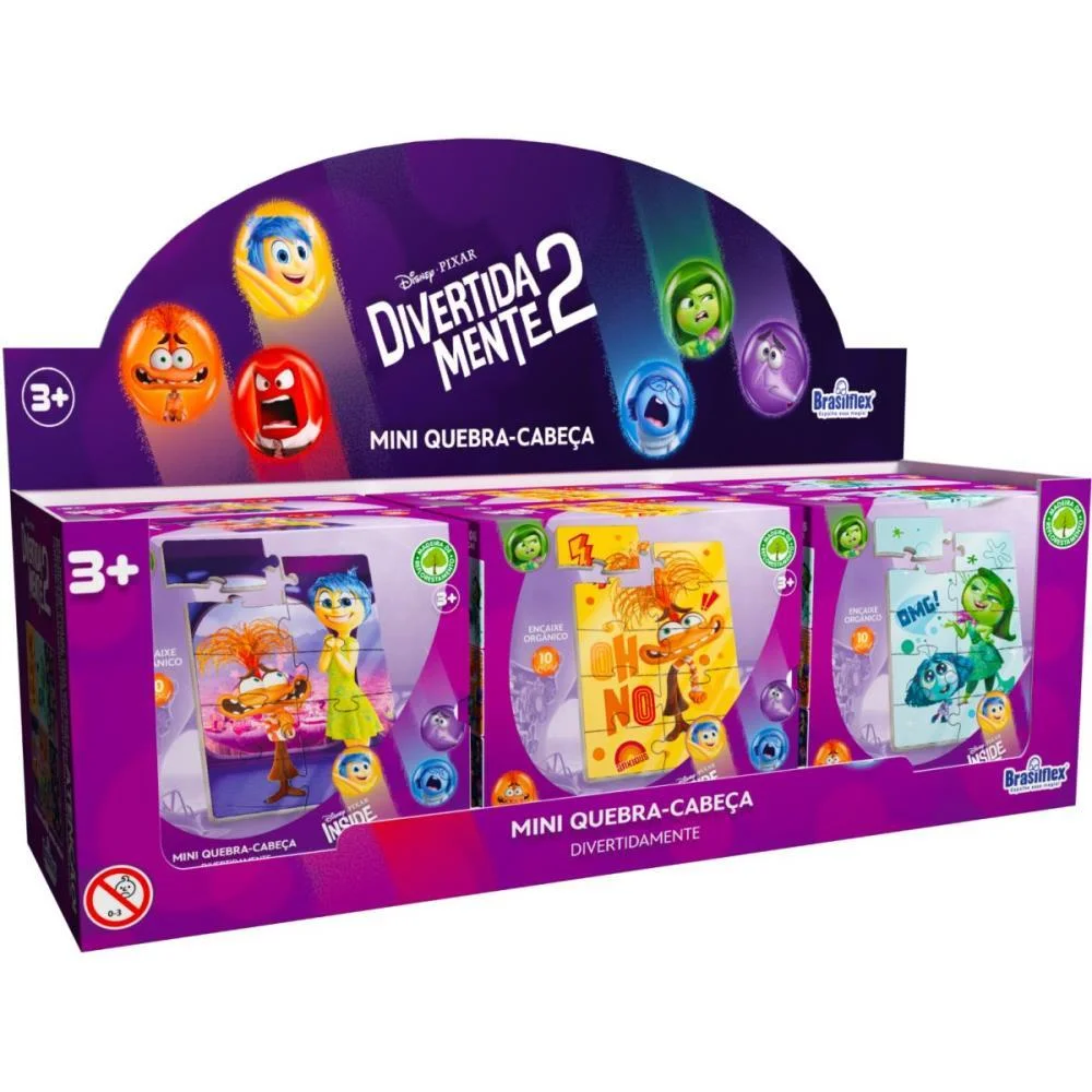 QUEBRA-CABECA MADEIRA DIVERTIDAMENTE MINI 10 PECAS BRASILFLEX (DP.C/06)