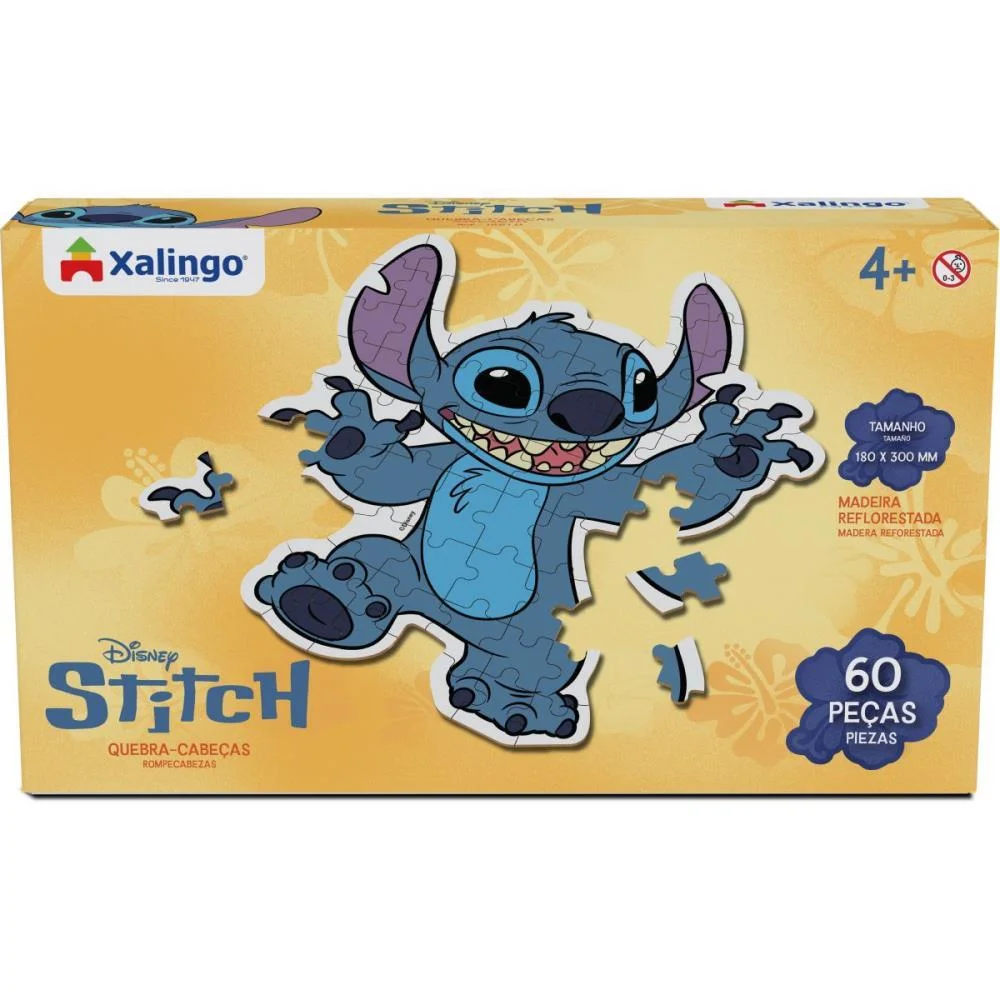 QUEBRA-CABECA MADEIRA STITCH 60 PECAS XALINGO (UNIDADE)