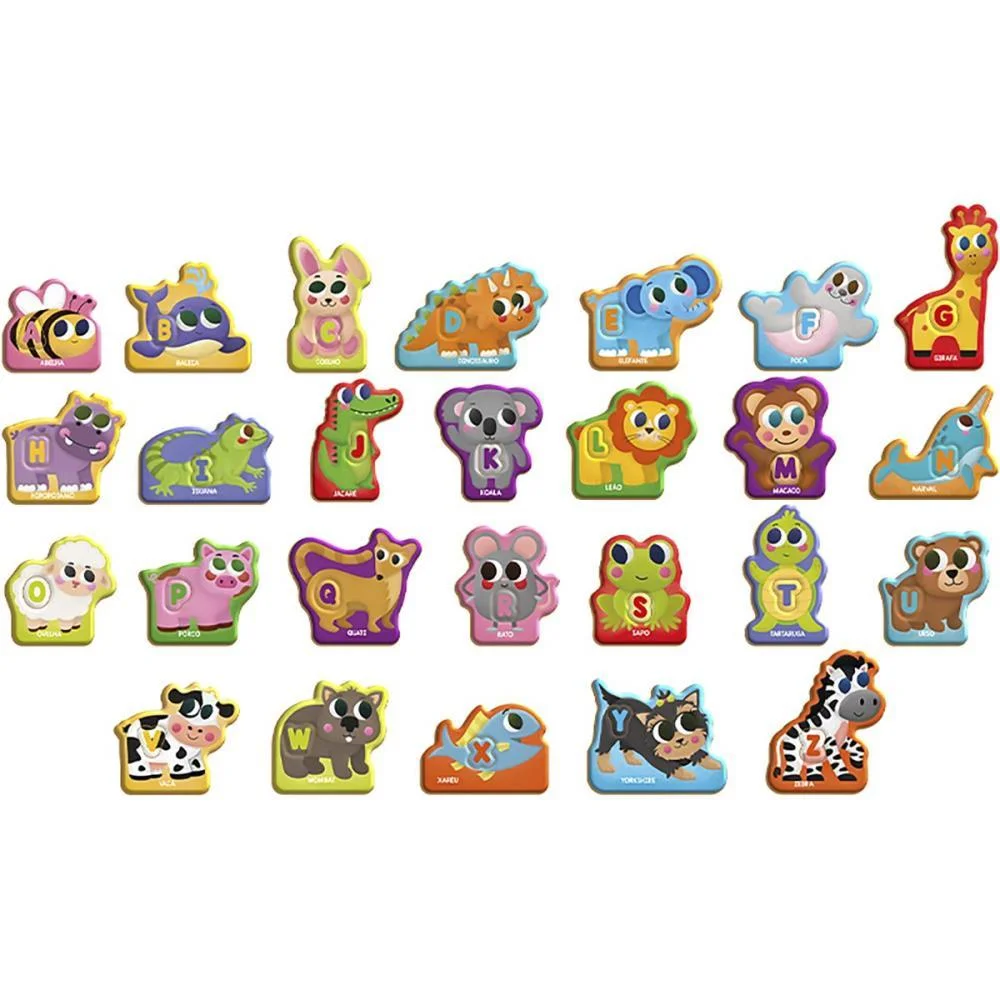 QUEBRA-CABECA MADEIRA ABC DOS BICHOS 52PCS BRINC. DE CRIANCA (UNIDADE)