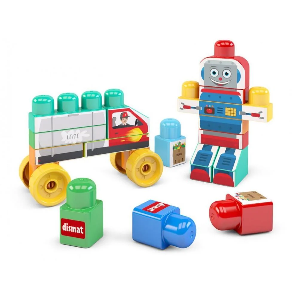 BRINQUEDO PARA MONTAR ROBO BLOCOLANDIA DISMAT (UNIDADE)