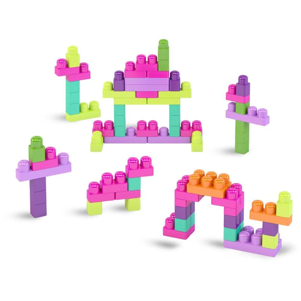 BRINQUEDO PARA MONTAR SUPER CAIXA DIVERTIDA ROSA 90P DISMAT (UNIDADE)