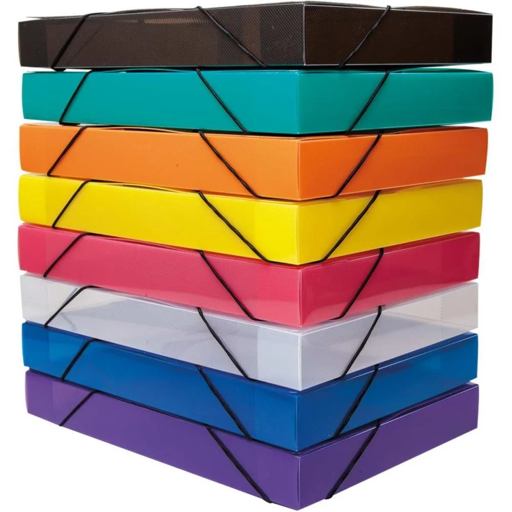 PASTA ABA ELASTICA PLASTICA OFICIO 40MM TOPLINE SORTIDA DELLO (PCT.C/10)