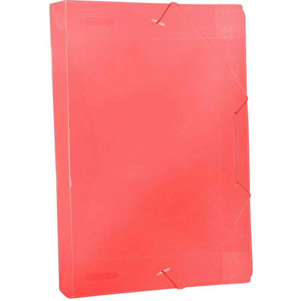 PASTA ABA ELASTICA PLASTICA OFICIO 40MM VERMELHO DAC (PCT.C/10)