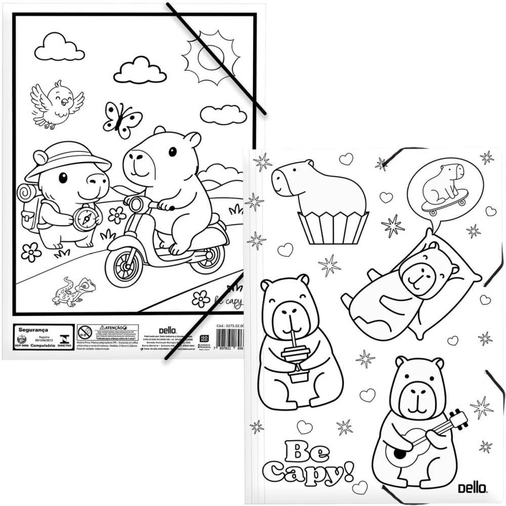 PASTA ABA ELASTICA PLASTICA CAPIVARA AR BE CAPPY II P/COLO DELLO (PCT.C/10)