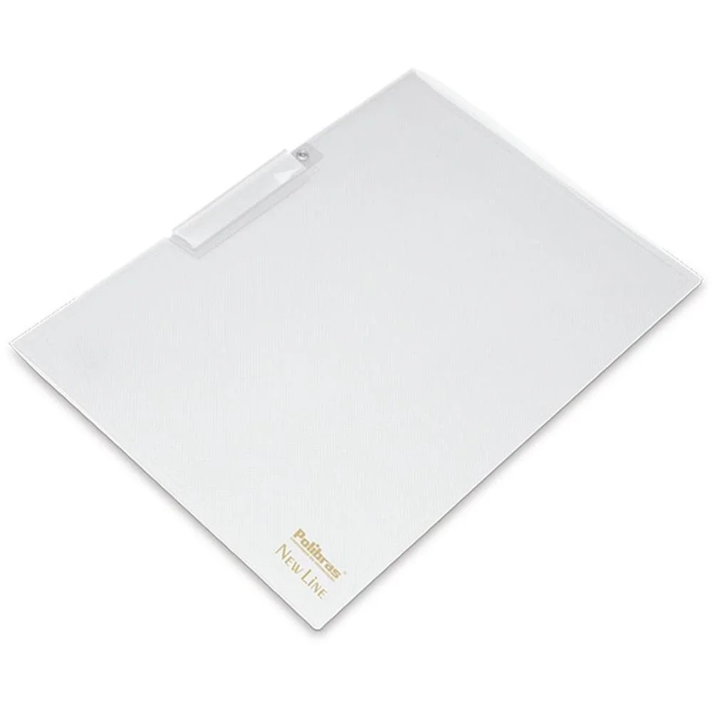 PASTA CANALETA OFICIO CRISTAL ROTOCLIP POLIBRAS (PCT.C/10)