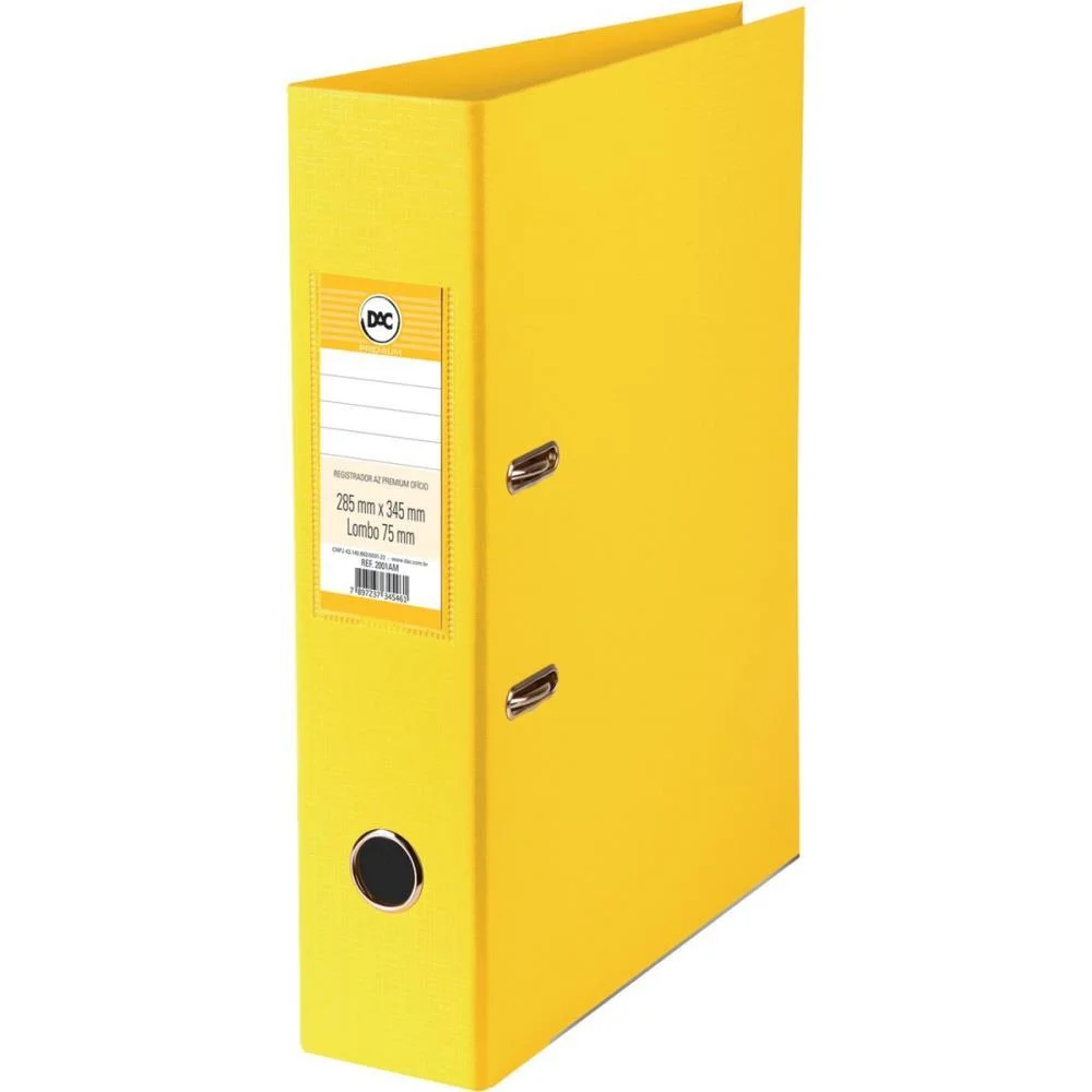 PASTA REGISTRADORA OFICIO LARGA AMARELA PREMIUM DAC (UNIDADE)