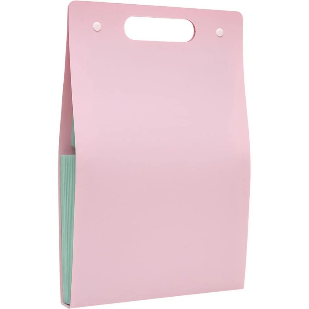 PASTA SANFONADA PLASTICA A4 12 DIVISOES VERTICAL ROSA P POLIBRAS (UNIDADE)