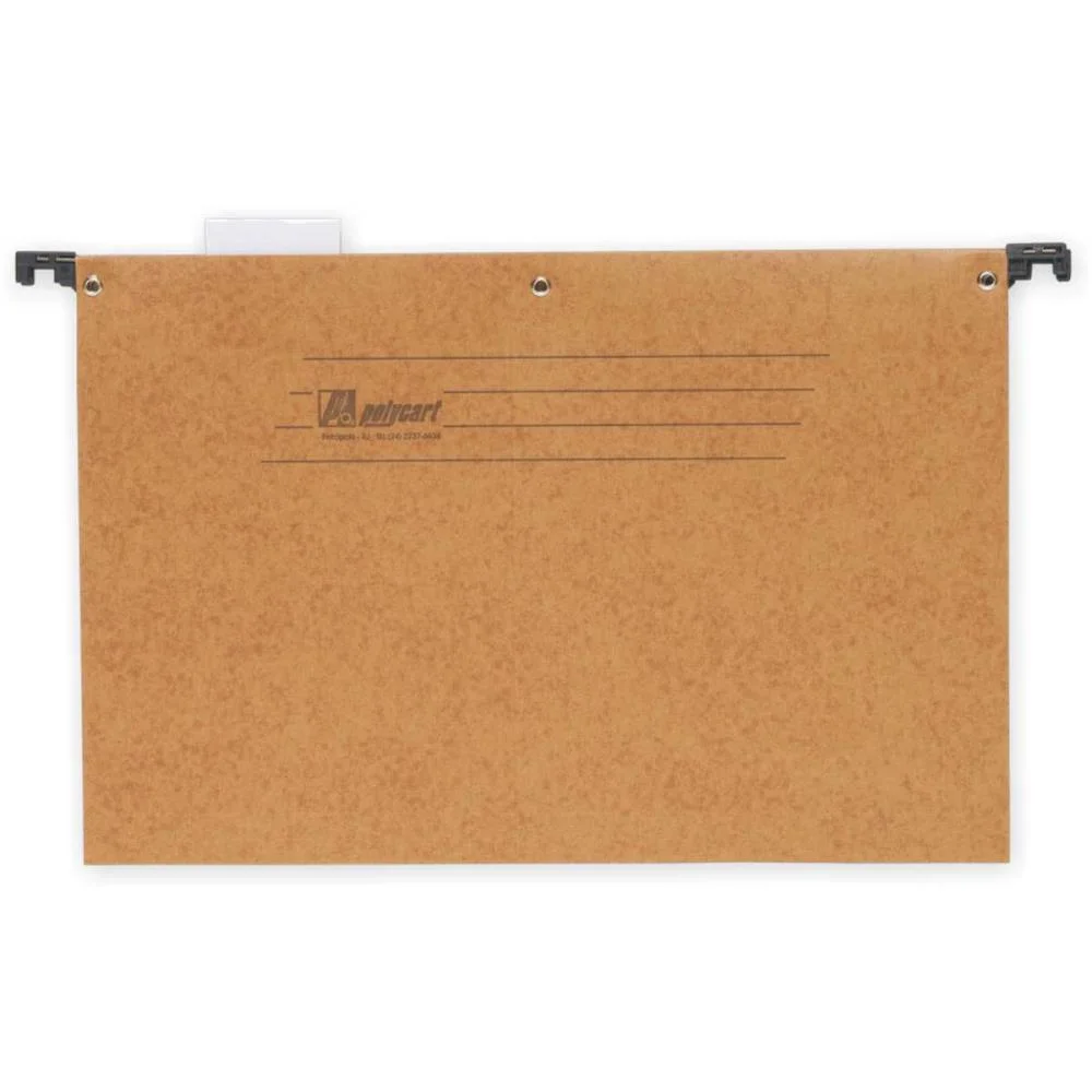 PASTA SUSPENSA MARMORIZADA PLASTIFICADA HASTE METAL POLYCART (CX.C/50)