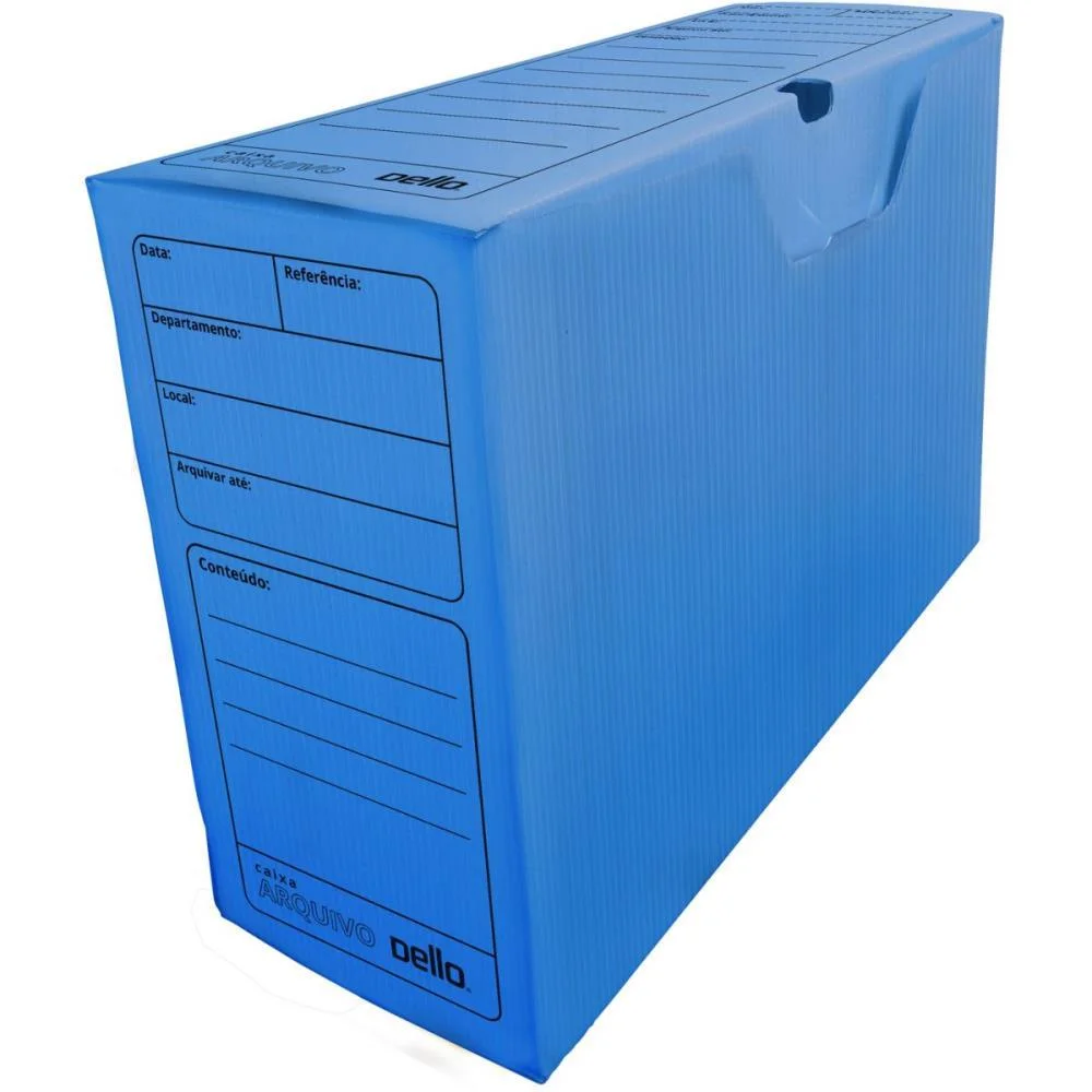 ARQUIVO MORTO POLIPROPILENO POLIDELLO AZUL DELLO (PCT.C/10)