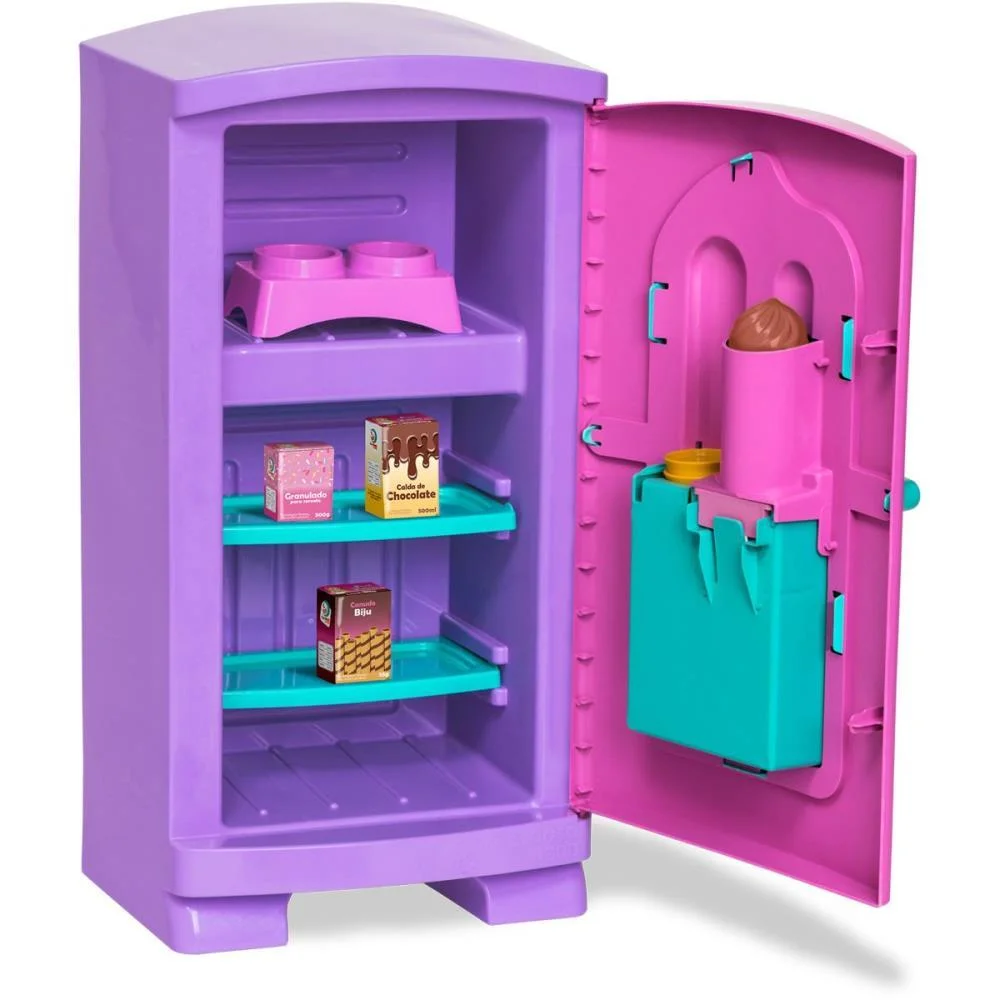 BRINCANDO DE CASINHA GELADEIRA GELA SORVETINHO 49CM CARDOSO TOYS (UNIDADE)