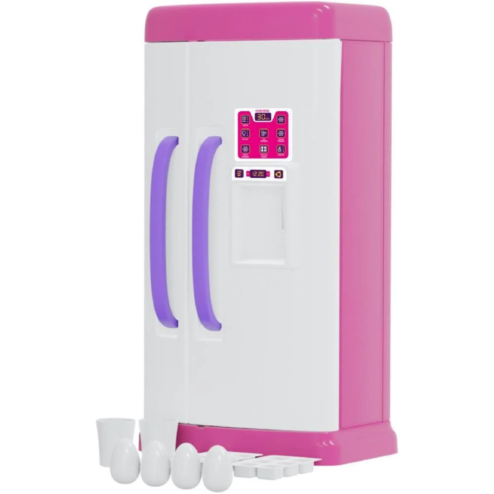 BRINCANDO DE CASINHA GELADEIRA FAZ DE CONTA ROSA PAIS E FILHOS (UNIDADE)