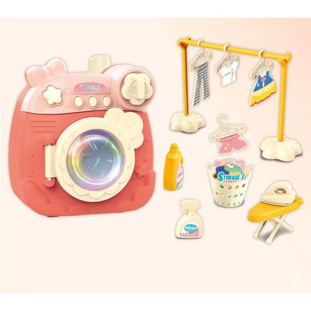 BRINCANDO DE CASINHA MAQUINA DE LAVAR C/SOM/ACESSOR PP IMPORT (UNIDADE)