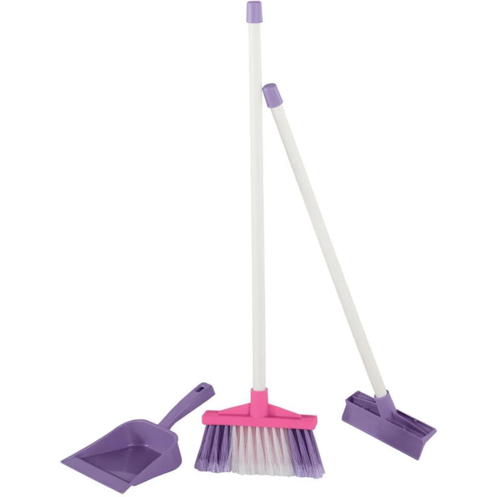 BRINCANDO DE CASINHA KIT LIMPEZA SIMPLES ROSA TATETI (UNIDADE)