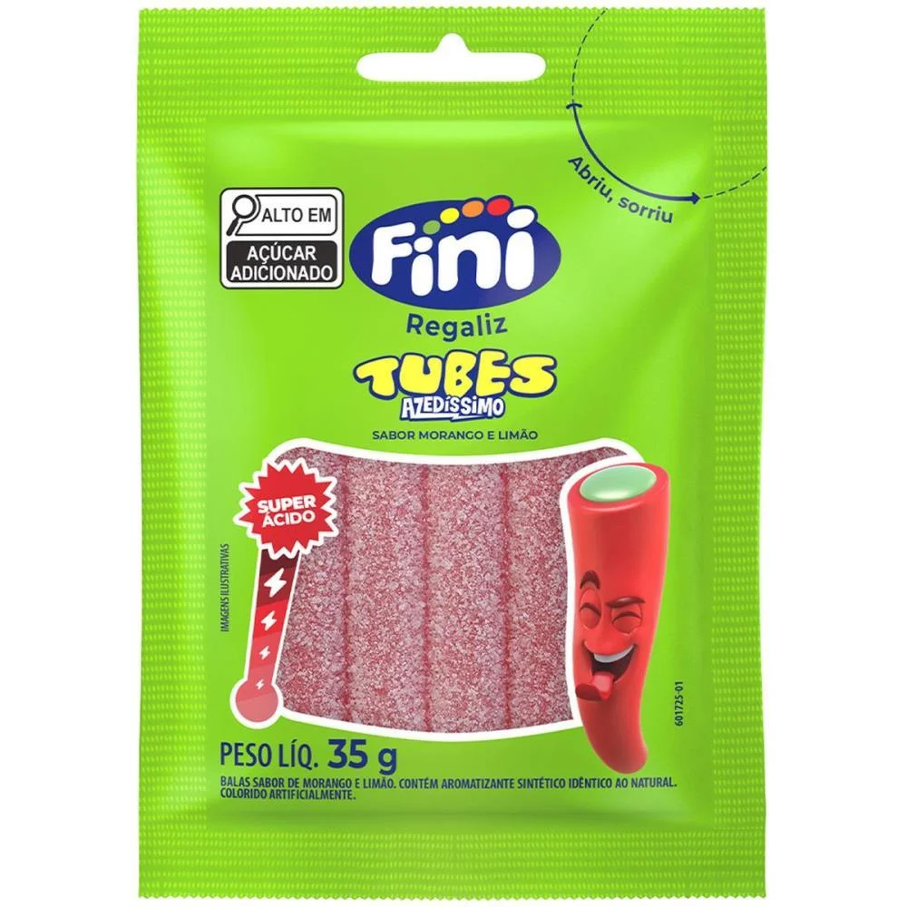 DOCE TUBES SUPER ACIDO 35G FINI (DP.C/10)