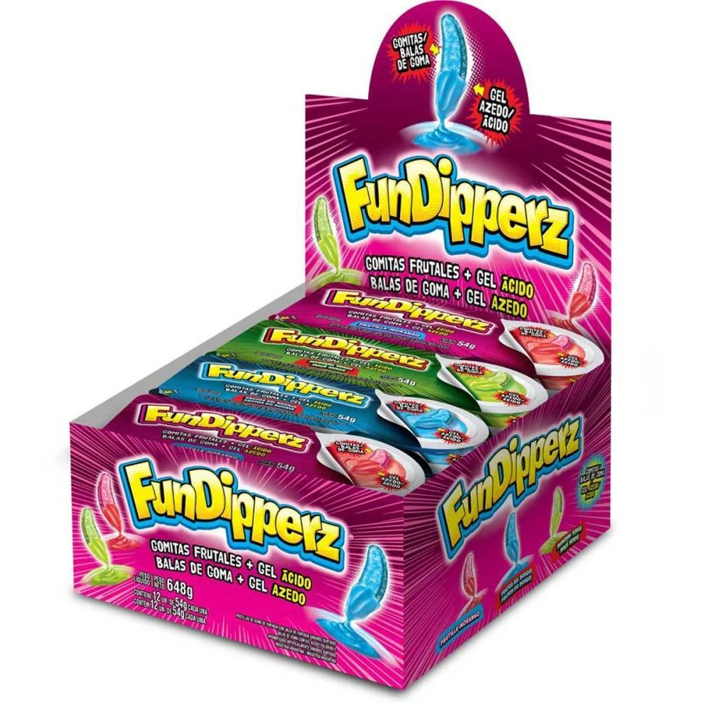 DOCE FUNDIPPERZ 648G BAZOOKA CANDY (DP.C/12)