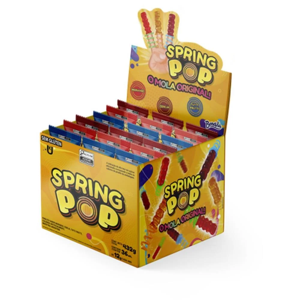 DOCE SPRING POP 3 SABORES BAZOOKA CANDY (DP.C/36)