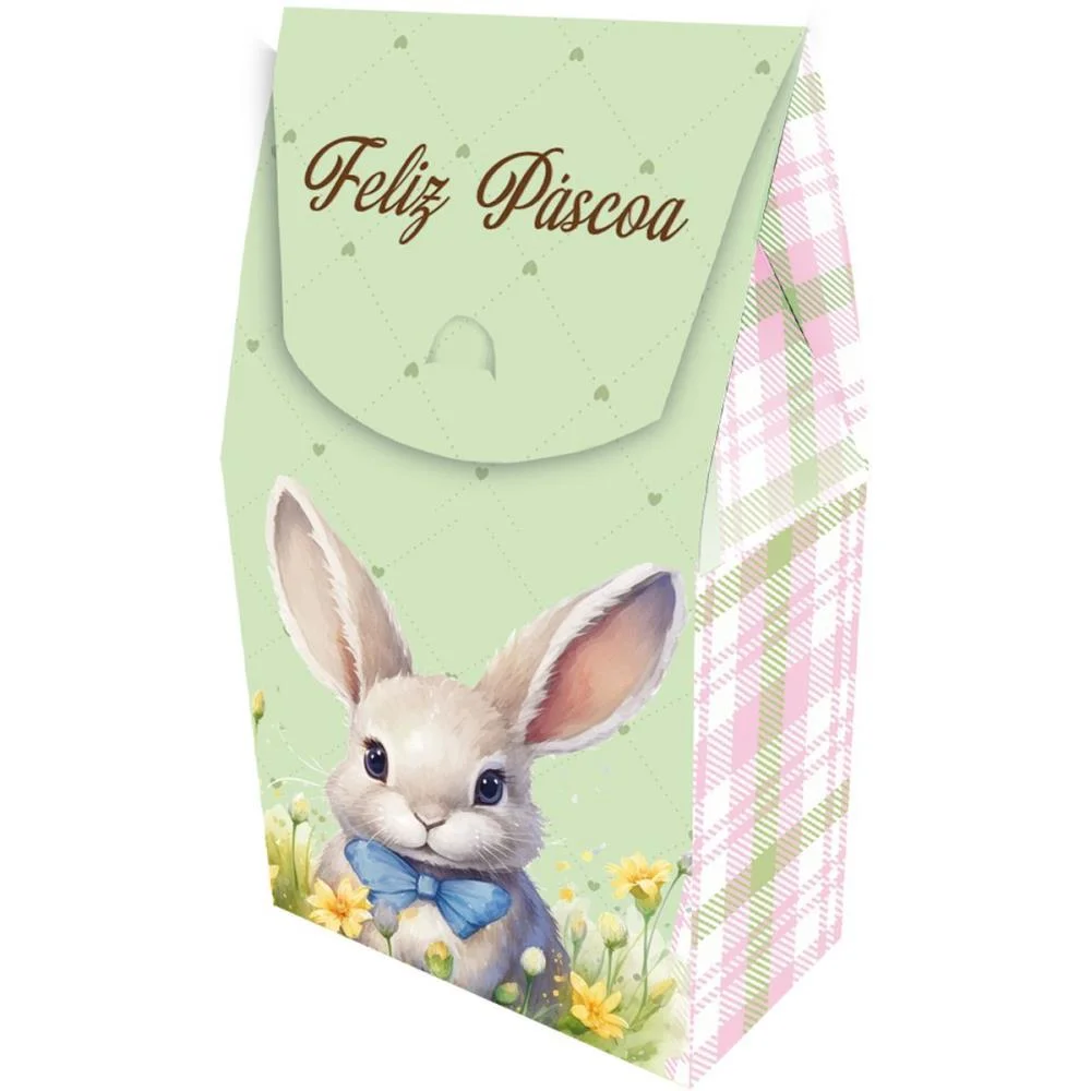 EMBALAGEM PARA DOCES PASCOA RABBIT 15X9CM FESTCOLOR (PCT.C/06)