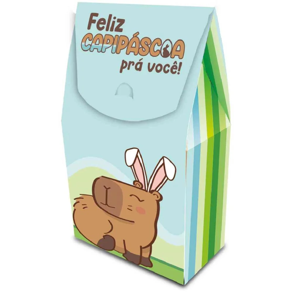 EMBALAGEM PARA DOCES CAPIPASCOA CAIXA 9X5X15CM FESTCOLOR (PCT.C/06)