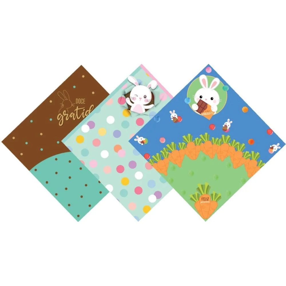 EMBALAGEM P/OVO DE PASCOA 35X35CM PASCOA DECORADA (S) PACKPEL (PCT.C/05)