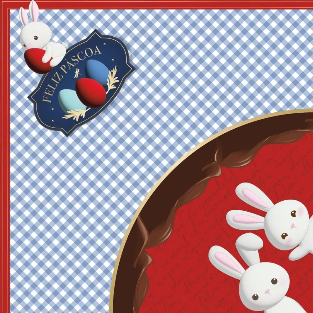 EMBALAGEM P/OVO DE PASCOA 24X24CM CONTOS DE PASCOA AZUL CROMUS (PCT.C/25)