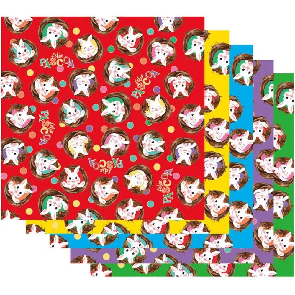 EMBALAGEM P/OVO DE PASCOA 69X89CM FELICITA (S) CROMUS (PCT.C/10)