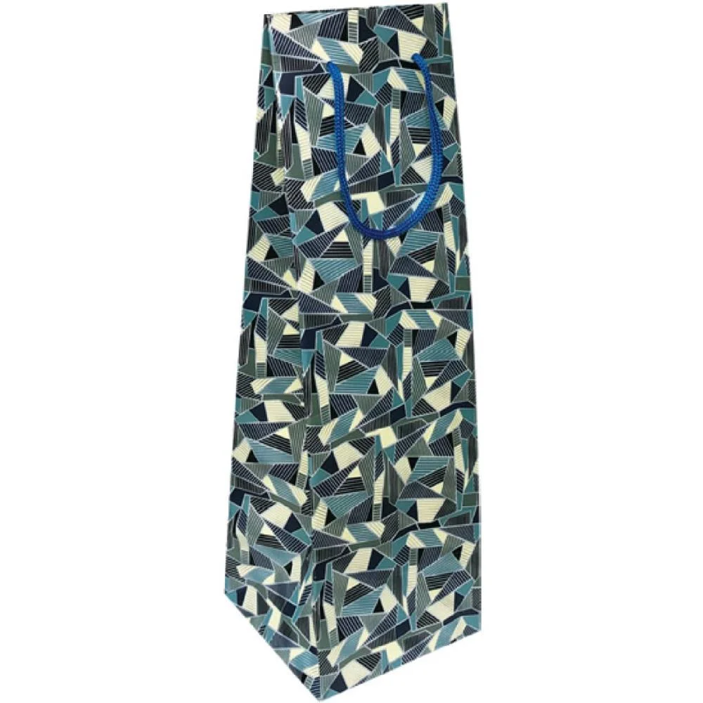 EMBALAGEM PARA GARRAFA SACOLA 35X11X11 DECORADA (S) CRISTINA (PCT.C/10)