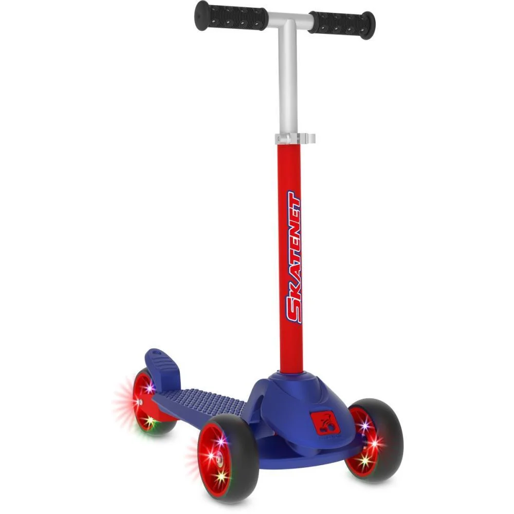 PATINETE SKATENET LED AJUSTAVEL AZ 80KG BANDEIRANTE (UNIDADE)