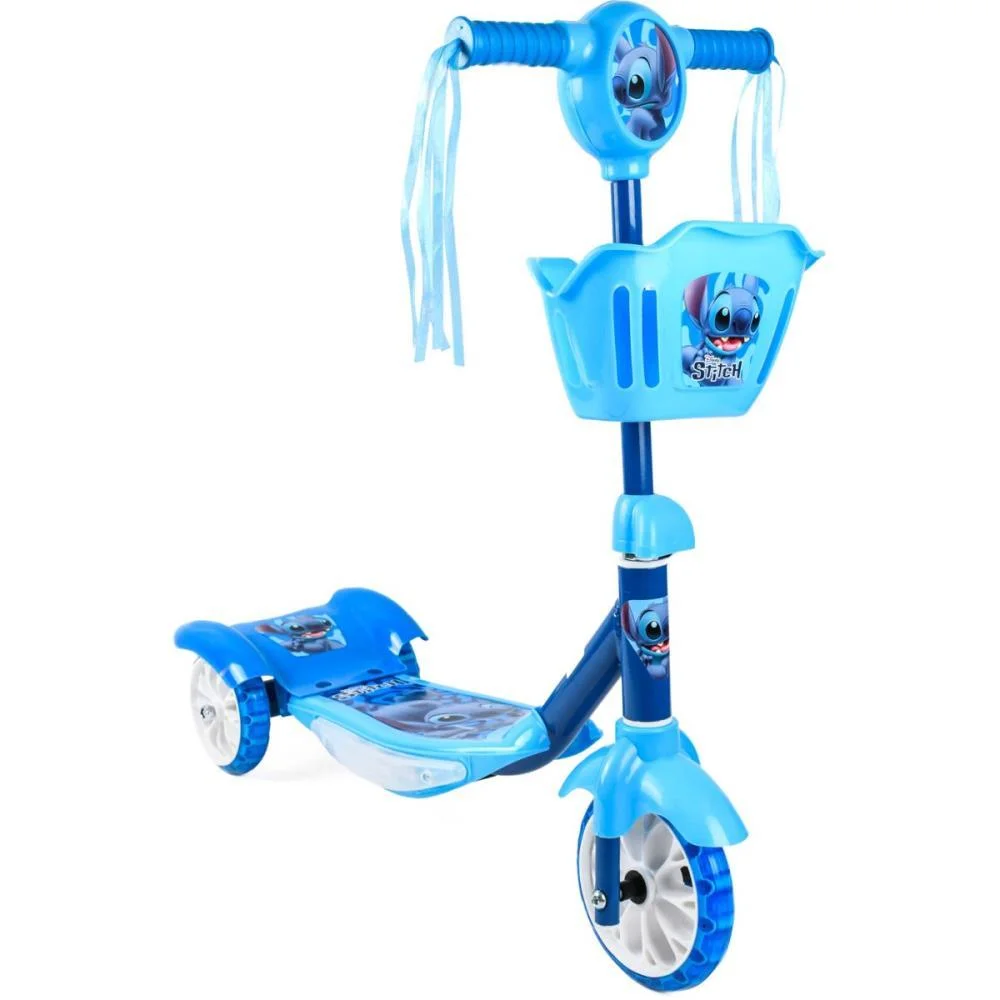 PATINETE STITCH C/LUZ/SOM/CESTINHA BBR (UNIDADE)