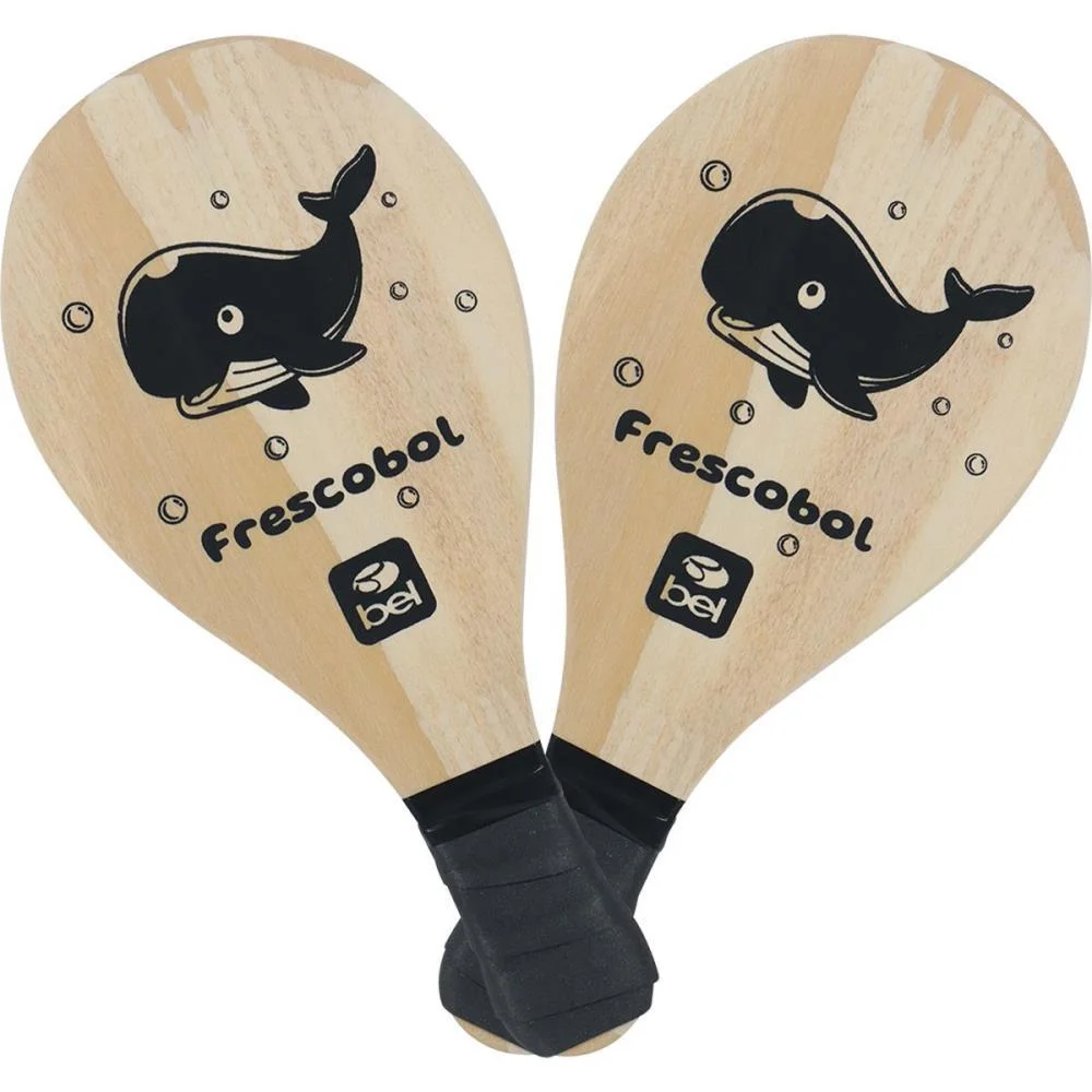 FRESCOBOL INFANTIL RAQUETE MADEIRA+BOLA BEL (KIT)