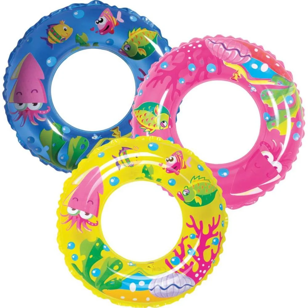 BOIA INFLAVEL REDONDA ESTAMPADA 60CM. SORT. MOR (UNIDADE)