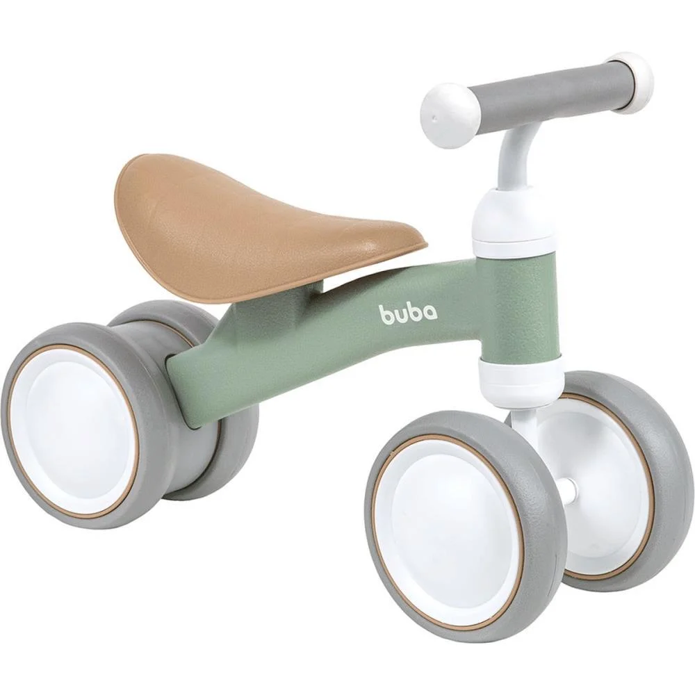 BICICLETA INFANTIL EQUILIBRIO C/4 RODAS VERDE BUBA (UNIDADE)