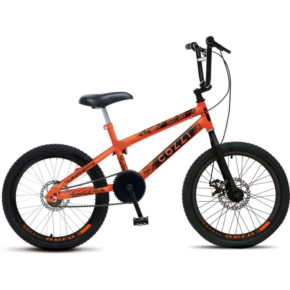 BICICLETA ARO 20 SKIL BOY LARANJA NEON COLLI BIKE (UNIDADE)