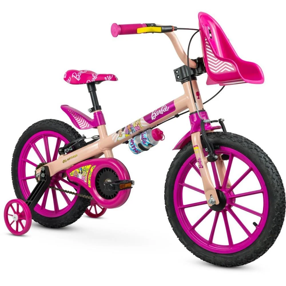 BICICLETA INFANTIL ARO 16 BARBIE NATHOR (UNIDADE)