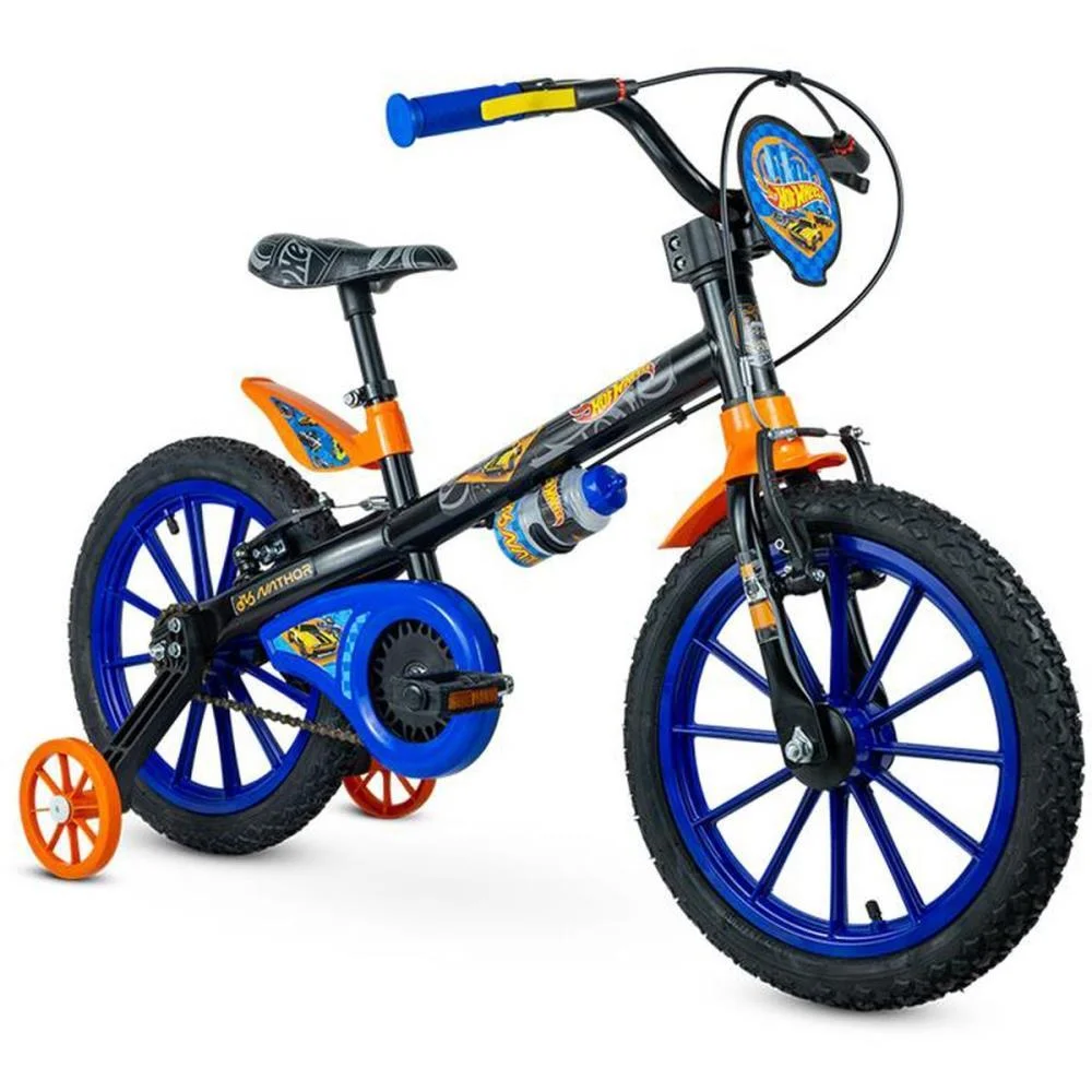 BICICLETA INFANTIL ARO 16 HOT WHEELS NATHOR (UNIDADE)