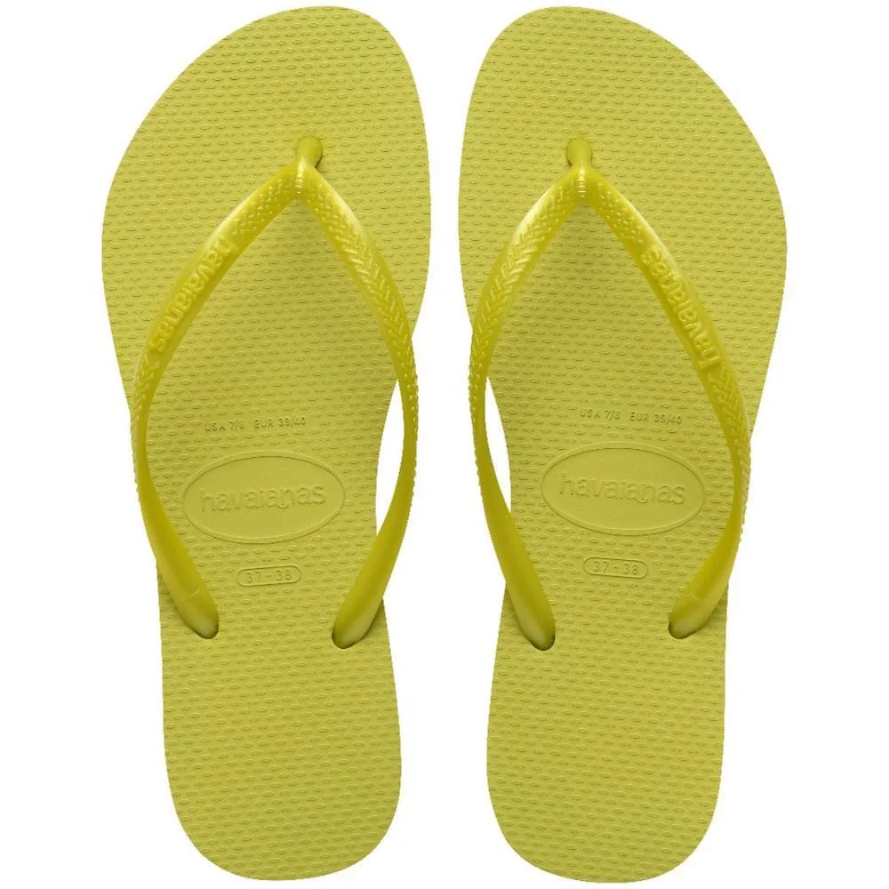 Chinelo Havaianas Feminino Slim 39/0 Wild Lime Havaianas (Par)