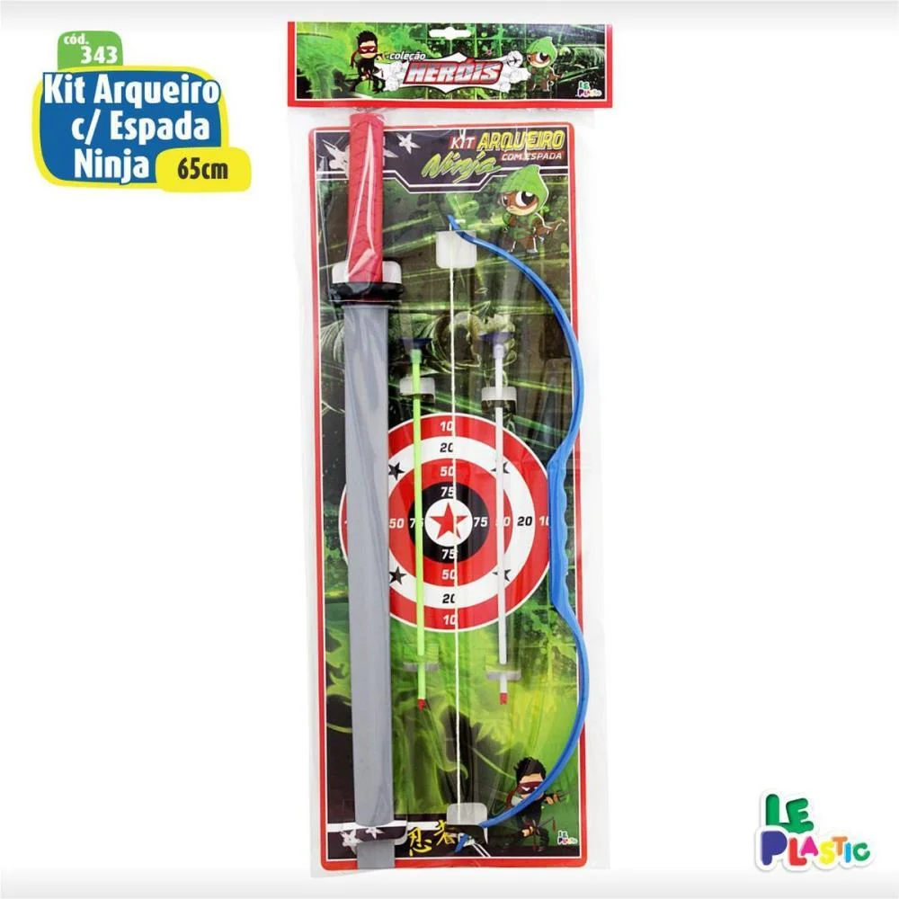 LANCADOR KIT ARQUEIRO C/ ESPADA 65CM. LEPLASTIC (KIT)