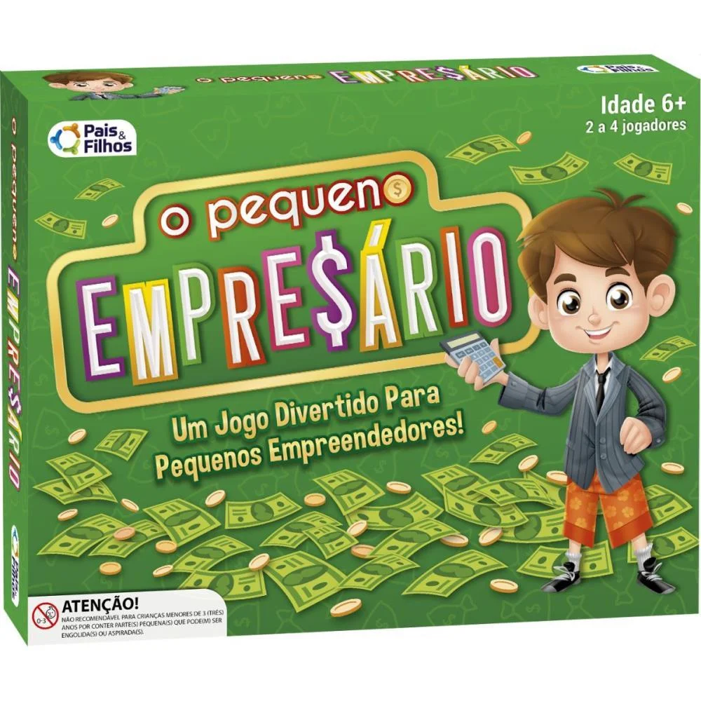JOGO DE TABULEIRO O PEQUENO EMPRESARIO PAIS E FILHOS (UNIDADE)
