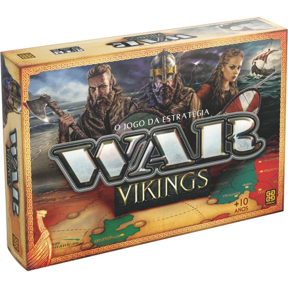 JOGO DE TABULEIRO WAR VIKINGS GROW (UNIDADE)