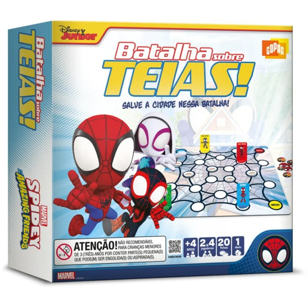 JOGO DE TABULEIRO SPIDEY BATALHA SOBRE TEIAS COPAG (UNIDADE)